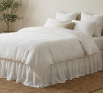 Load image into Gallery viewer, 100% French Linen Ruffled Bed Skirt
