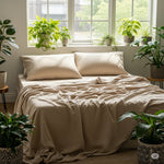 Load image into Gallery viewer, Muslin Cotton Sheet Set - Beige Color (4 pcs)
