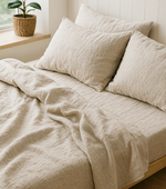 Load image into Gallery viewer, Tencel Linen Sheet Set - Oatmeal Color (4 pcs)
