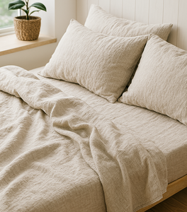 Tencel Linen Sheet Set - Oatmeal Color (4 pcs)