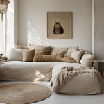 Load image into Gallery viewer, Linen Couch Slipcover for 2/ 3 /4 seater or L Shape sofa
