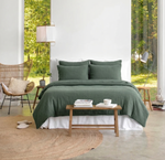 Load image into Gallery viewer, Muslin Cotton Duvet Cover Set - Mushroom Color
