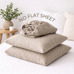 Load image into Gallery viewer, Linen Fitted Sheet with Two Pillowcases (3 PCS)
