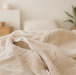 Load image into Gallery viewer, Muslin Cotton Duvet Cover Set - White Color
