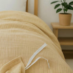 Load image into Gallery viewer, Muslin Cotton Duvet Cover Set - Sand Color
