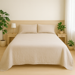 Load image into Gallery viewer, Muslin Cotton Sheet Set - Beige Color (4 pcs)
