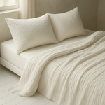 Load image into Gallery viewer, Muslin Cotton Sheet Set - Beige Color (4 pcs)
