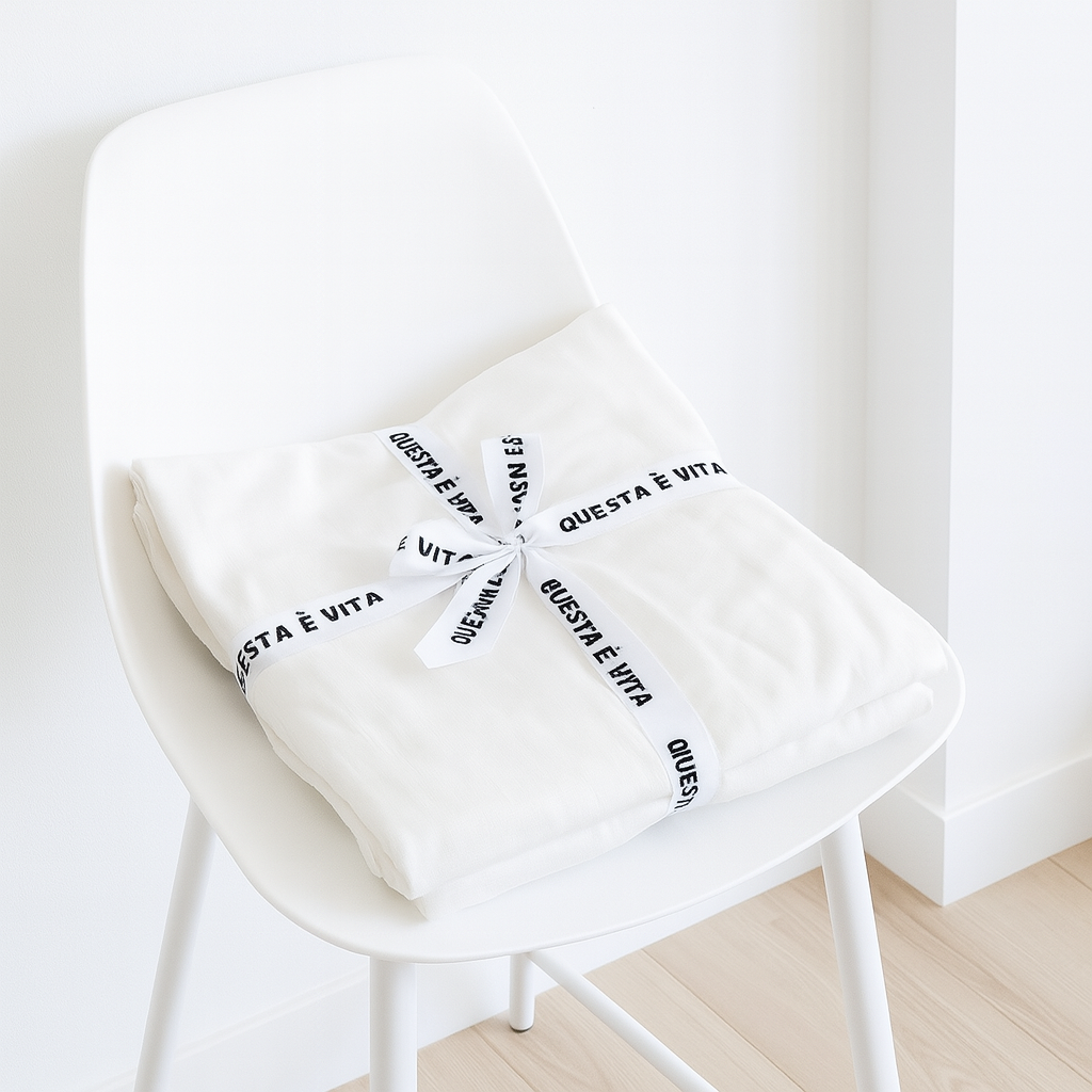 80%TENCEL 20% Linen Duvet Cover Set - White Color