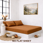 Load image into Gallery viewer, Linen Fitted Sheet with Two Pillowcases (3 PCS)
