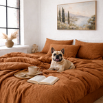 Load image into Gallery viewer, Linen Fitted Sheet with Two Pillowcases (3 PCS)
