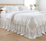 Load image into Gallery viewer, 100% French Linen Ruffled Bed Skirt
