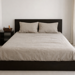 Load image into Gallery viewer, Linen Fitted Sheet with Two Pillowcases (3 PCS)
