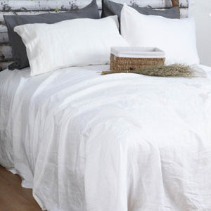 Linen Sheet Set Off White Color(4 pcs)