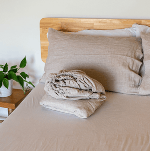 Linen Fitted Sheet (6 color options)