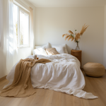 Load image into Gallery viewer, Natural Linen Duvet Cover - Off-white
