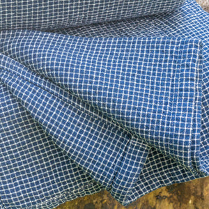Cotton Blanket / Bed Throw - Navy