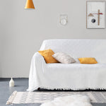 Load image into Gallery viewer, Cotton Woven Sofa Slipcover - White
